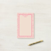 Gepersonaliseerd schattig school essentials patroo post-it® notes (Op bureau)