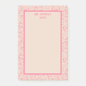 Gepersonaliseerd schattig school essentials patroo post-it® notes (Voorkant)