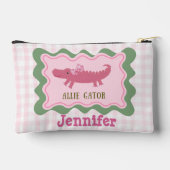 Gepersonaliseerd Schattige alligatorpotlood Etui (Achterkant)