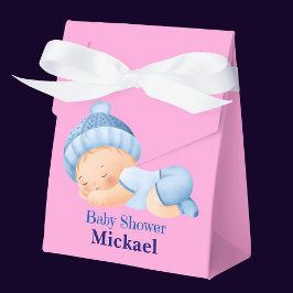 Gepersonaliseerd Schattige Baby shower, Baby Boy, Bedankdoosjes