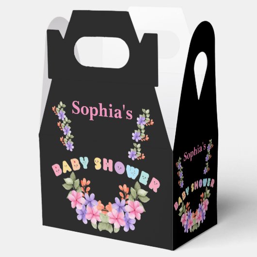 Gepersonaliseerd Schattige Baby shower Bedankdoosjes (Geopend)