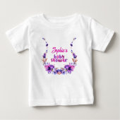 Gepersonaliseerd Schattige Baby shower Bloemenpatr (Voorkant)