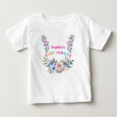 Gepersonaliseerd Schattige Baby shower Bloemenpatr (Voorkant)