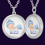 Gepersonaliseerd Schattige Baby shower Zilver Vergulden Ketting<br><div class="desc">Gepersonaliseerd Schattige Baby shower verzilverd Ketting. Voeg de naam van je baby toe.</div>