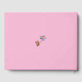 Gepersonaliseerd Schattige Beer en Balloons Gasten Gastenboek (Achterkant)