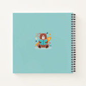 Gepersonaliseerd Schattige Beer Reading Journal Notitieboek (Achterkant)