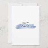 Gepersonaliseerd Schattige Blauw Goud Wit Jongetje Kaart (Achterkant)