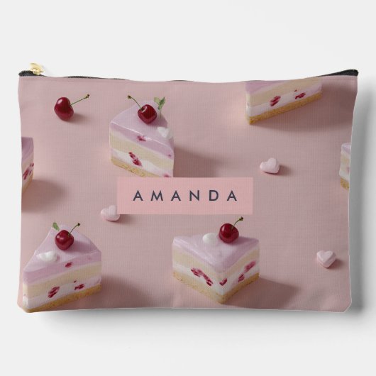 Gepersonaliseerd Schattige Cherry Layer Cake Patte Etui (Voorkant)