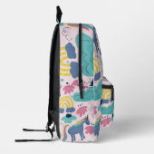 Gepersonaliseerd Schattige eenhoorn regenboogpatro Bedrukte Rugzak (Links)