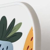 Gepersonaliseerd Schattige fruit aardbeienpatroon Pickleball Paddle (Links Detail)