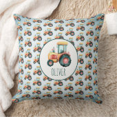 Gepersonaliseerd Schattige geel trekkerpatroon Kussen (Deken)