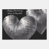 Gepersonaliseerd Schattige Gelukkig Jubileum Inpakpapier Vel (Voorkant)