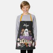 Gepersonaliseerd Schattige Ghost All-Over Print Sc Schort (Gedragen)
