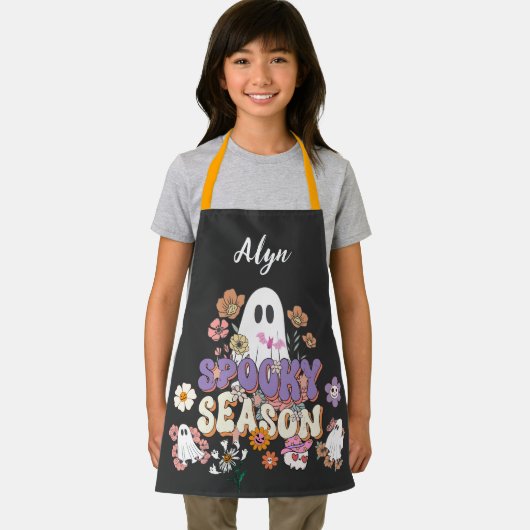 Gepersonaliseerd Schattige Ghost All-Over Print Sc Schort (Insitu)