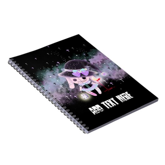 Gepersonaliseerd - schattige jager-bunny notitieboek (Rechterzijde)