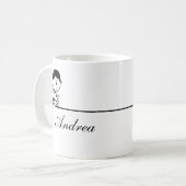 Gepersonaliseerd Schattige Jubileum Valentijn voor Koffiemok (Voorkant links)