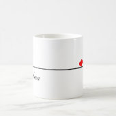 Gepersonaliseerd Schattige Jubileum Valentijn voor Koffiemok (Center)