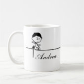 Gepersonaliseerd Schattige Jubileum Valentijn voor Koffiemok (Links)