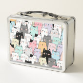 Gepersonaliseerd Schattige kattenpatroon (Achterkant)