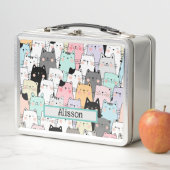 Gepersonaliseerd Schattige kattenpatroon (In situ)