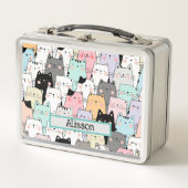 Gepersonaliseerd Schattige kattenpatroon (Voorkant)