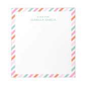 Gepersonaliseerd Schattige kleurrijk Notitieblok (Voorkant)