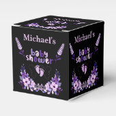 Gepersonaliseerd Schattige Monogram Baby shower Bedankdoosjes (Voorkant Zijde)