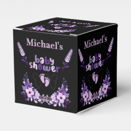 Gepersonaliseerd Schattige Monogram Baby shower Bedankdoosjes