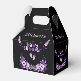 Gepersonaliseerd Schattige Monogram Baby shower Bedankdoosjes