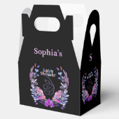 Gepersonaliseerd Schattige Monogram Baby shower Bedankdoosjes (Geopend)