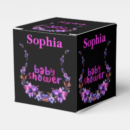 Gepersonaliseerd Schattige Monogram Baby shower Bedankdoosjes