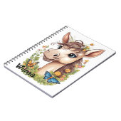 Gepersonaliseerd Schattige Paardenhoofd Notitieboe Notitieboek (Linkerzijde)