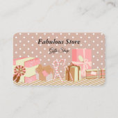 Gepersonaliseerd Schattige romantisch cadeauwinkel Visitekaartje (Voorkant)