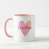 Gepersonaliseerd Schattige Roze Hart