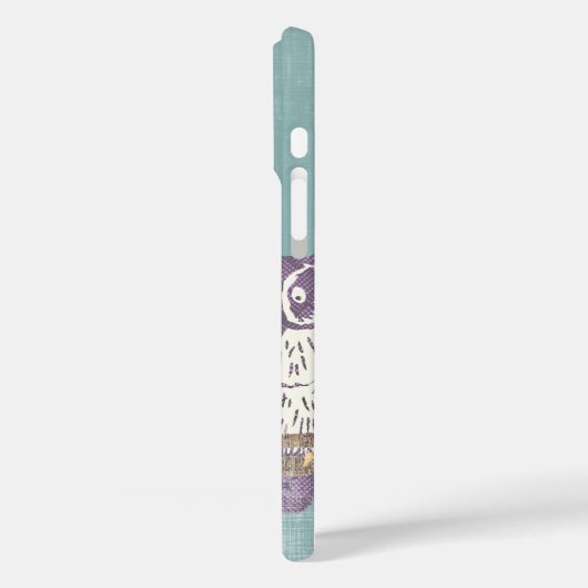 Gepersonaliseerd Schattige uilenmonogram Case-Mate iPhone Case (Achterkant / Links)