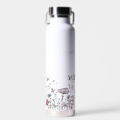 Gepersonaliseerd Schattige Wildflower Chic Design  Waterfles (Voorkant)