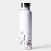 Gepersonaliseerd Schattige Wildflower Chic Design  Waterfles (Rechts)