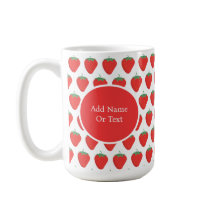 Gepersonaliseerd Schattige wit & rood aardbeienpat