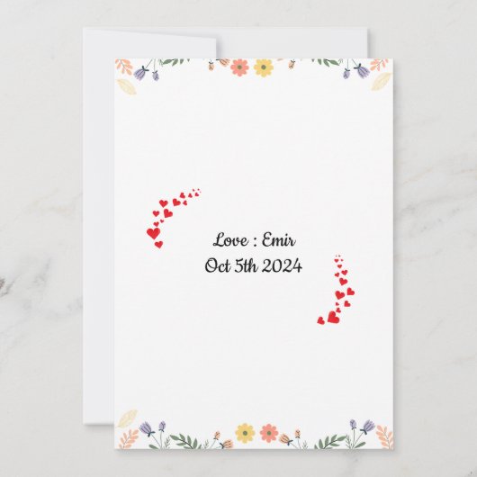 Gepersonaliseerd Schattigee Teacher's Thank You Ca Kaart (Achterkant)