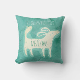 Gepersonaliseerd Schattigee Waterverf Kussen