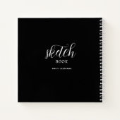 Gepersonaliseerd schetsboek met Jouw naam Notitieb Notitieboek (Achterkant)