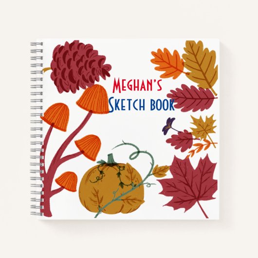 Gepersonaliseerd schetsboek notitieboek (Voorkant)