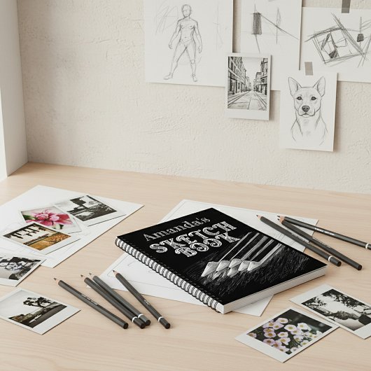 Gepersonaliseerd schetsboek notitieboek