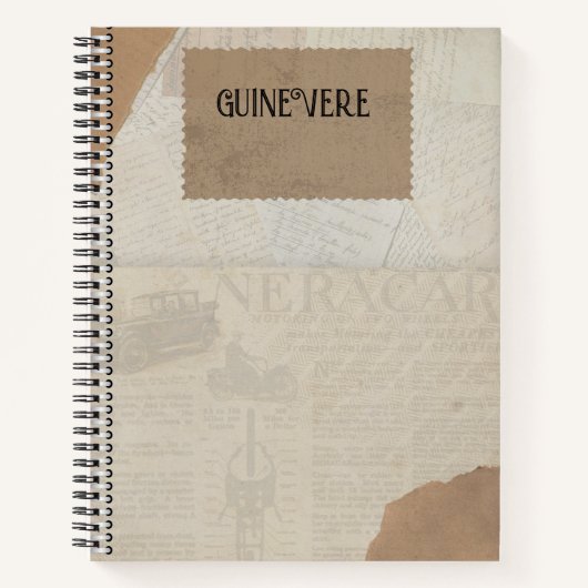 Gepersonaliseerd schetsboek Notitieboek (Voorkant)