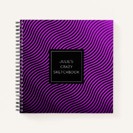 Gepersonaliseerd schetsboek voor optische golven notitieboek