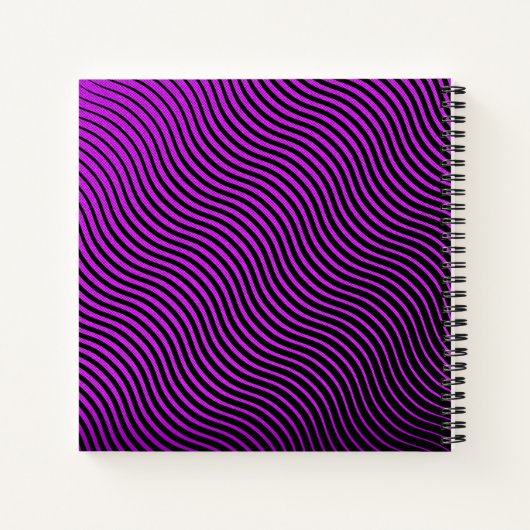 Gepersonaliseerd schetsboek voor optische golven notitieboek (Achterkant)