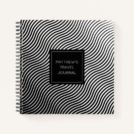 Gepersonaliseerd schetsboek voor optische golven notitieboek