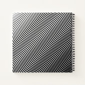 Gepersonaliseerd schetsboek voor optische golven notitieboek (Achterkant)