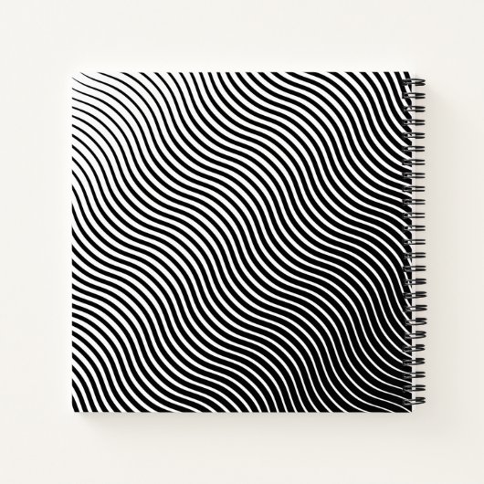 Gepersonaliseerd schetsboek voor optische golven notitieboek (Achterkant)