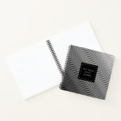 Gepersonaliseerd schetsboek voor optische golven notitieboek (Binnen)